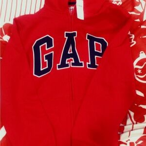 GAP Kids Bold Red Zip-Up Hoodie